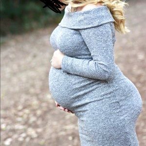 Off the shoulder sweater dress